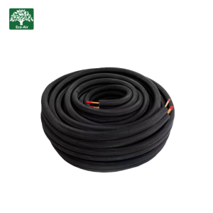Single Insulated Copper Pipe with 3/8” Black Polyethylene Insulation